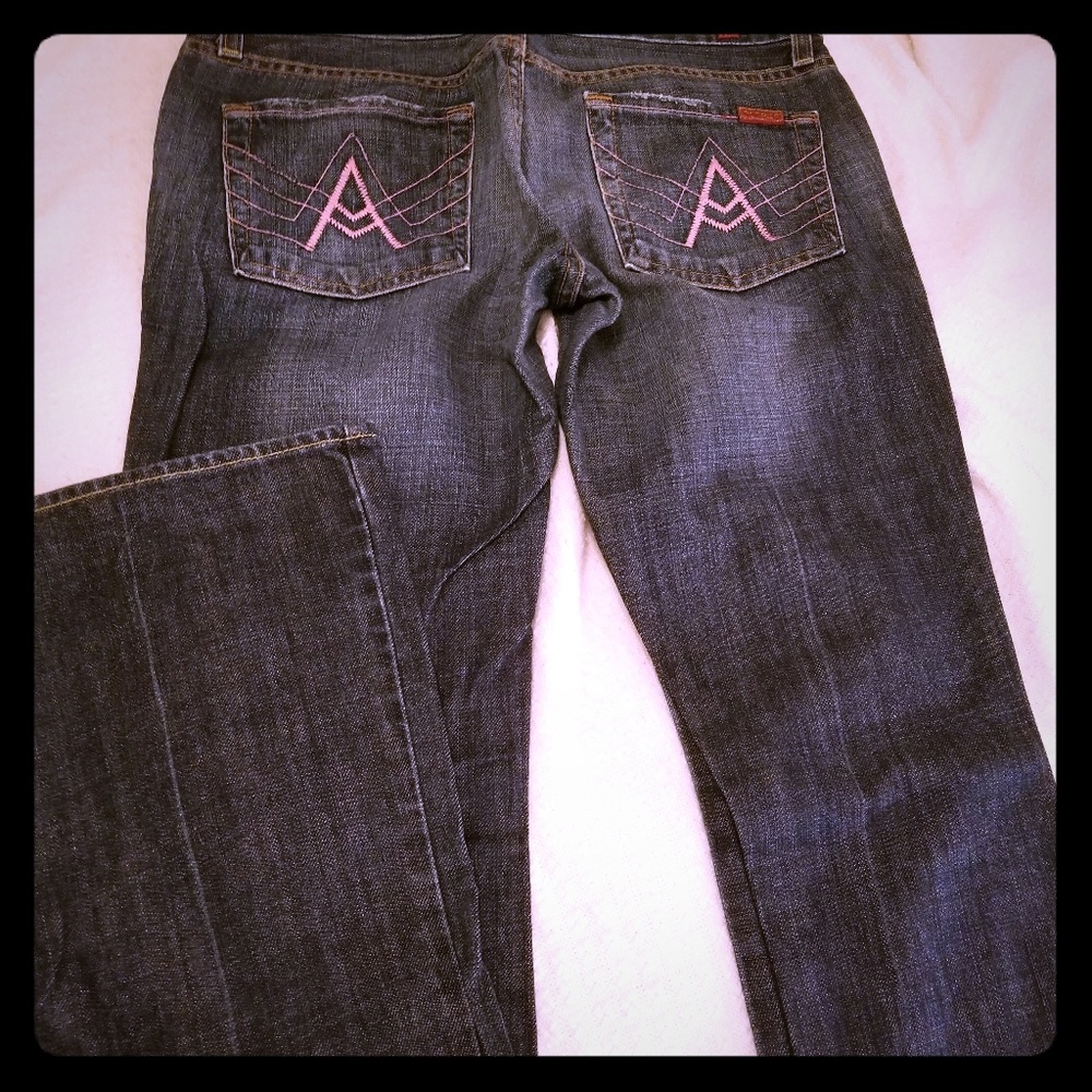 7 for All Mankind Pink detailed jeans